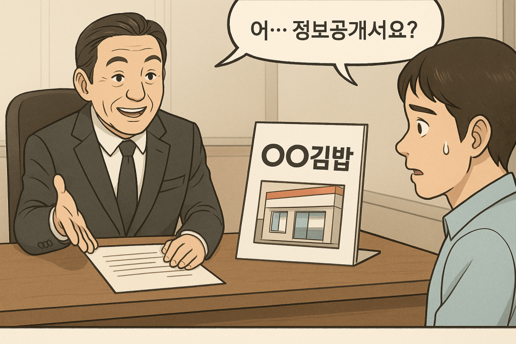 정보공개서 미제공 가맹사업법 위반 위법