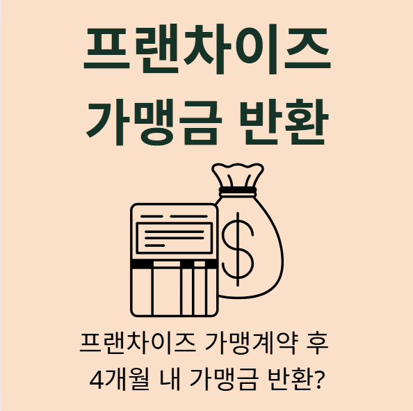 프랜차이즈 가맹계약 체결 가맹금 반환 위반